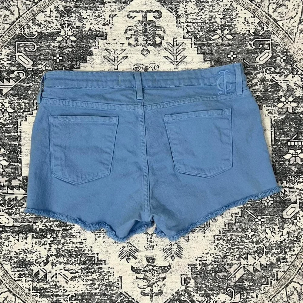 Juicy Couture Blue Midrise Denim Shorts - Size 28